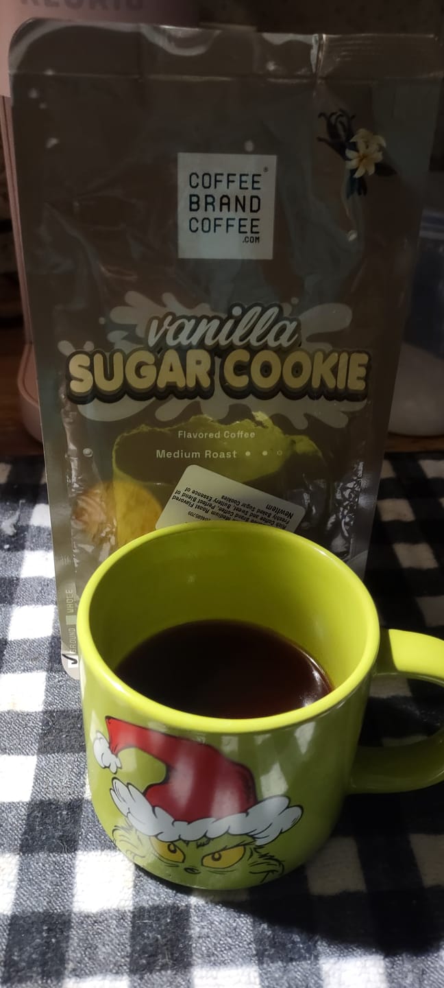Customer photo review of Vanilla Sugar Cookie Flavored Coffee