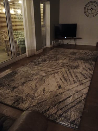 Customer photo review of The Mellow Mat® Designer Print | Grey Expressions (Soft Touch Sensory Tatami Rug)