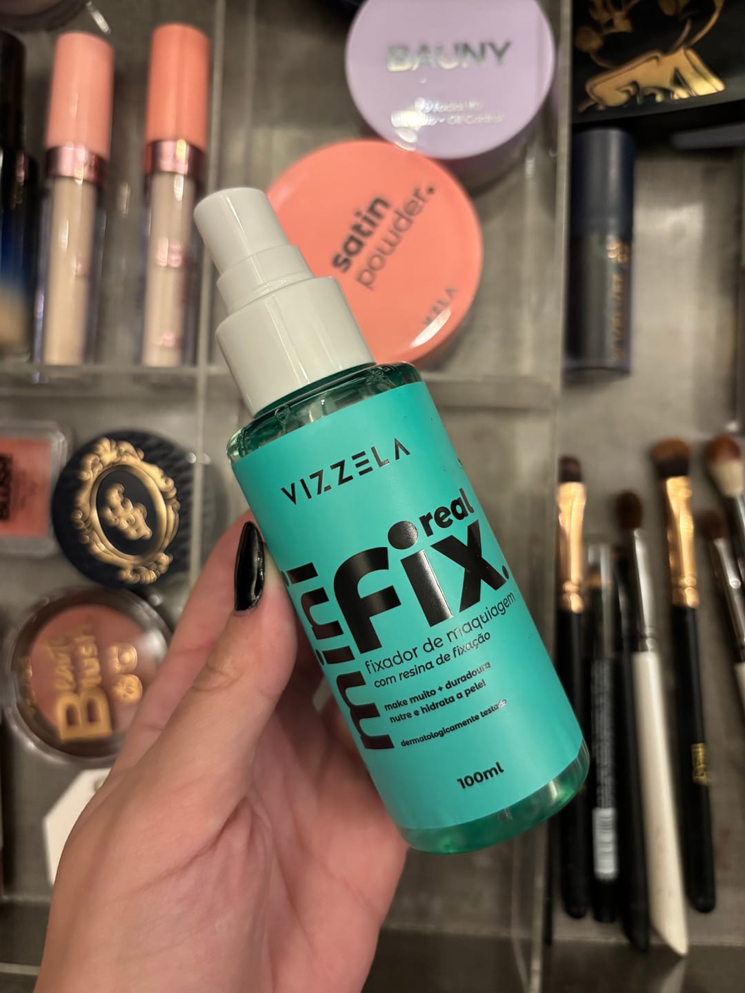 Customer photo review of Mini Fixador De Maquiagem Real Fix
