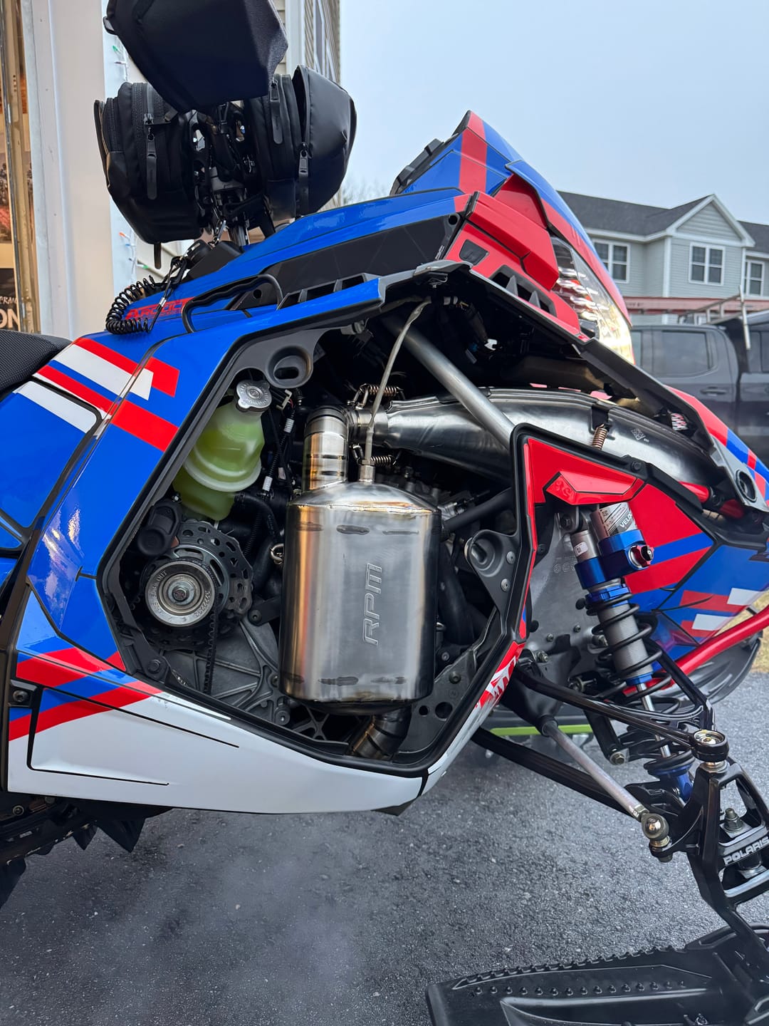 Customer photo review of RPM Polaris RMK 9R / 850 NA Titanium Q-Muf Chambered Muffler