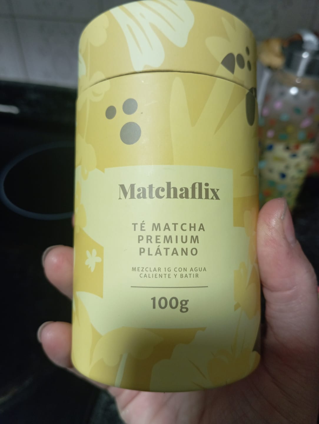 Customer photo review of Té Matcha Premium Plátano