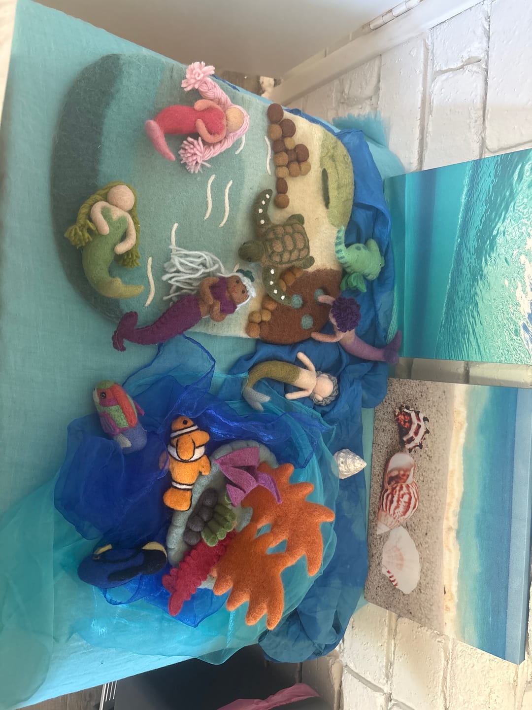Customer photo review of Sea, Beach and Rockpool Play Mat Playscape