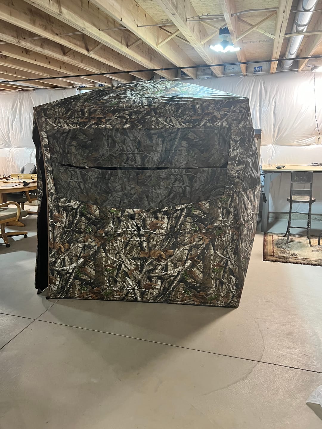 Customer photo review of OptiVue 360° Ultra-HD See-Through Hunting Blind with 90° Full-Access Door