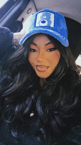 Customer photo review of OVERLORD X Care Bears:  Grumpy Bear Trucker Cap