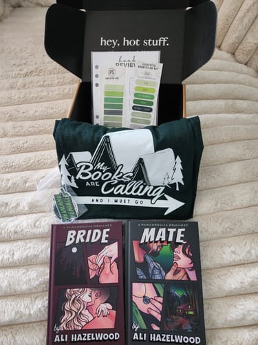 Customer photo review of smut slut book club subscription