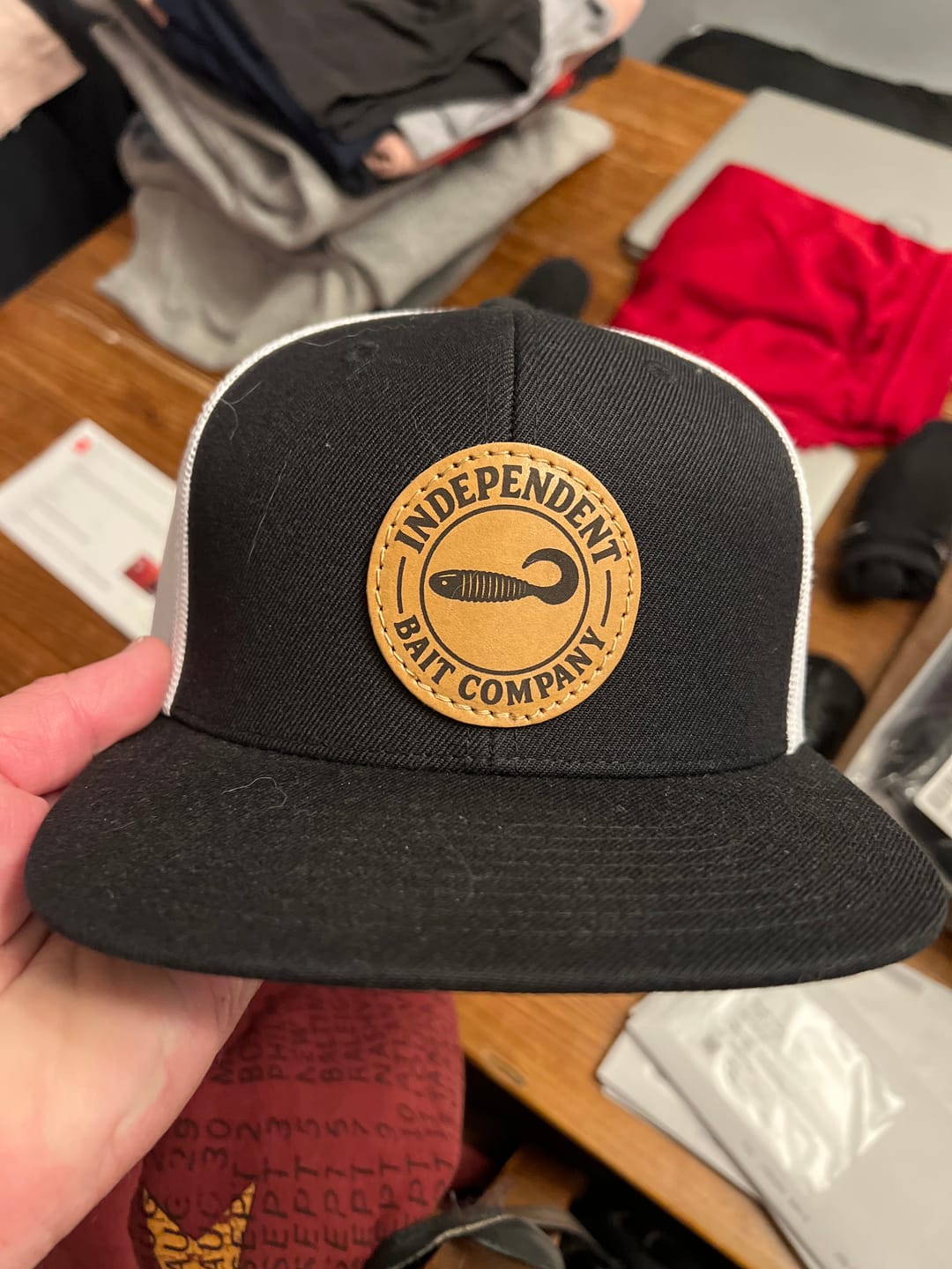 Customer photo review of Richardson 511 Custom Leather Patch Hat