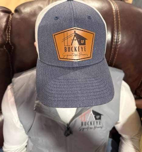 Customer photo review of Premium Custom Leather Patch Hats (Wholesale)