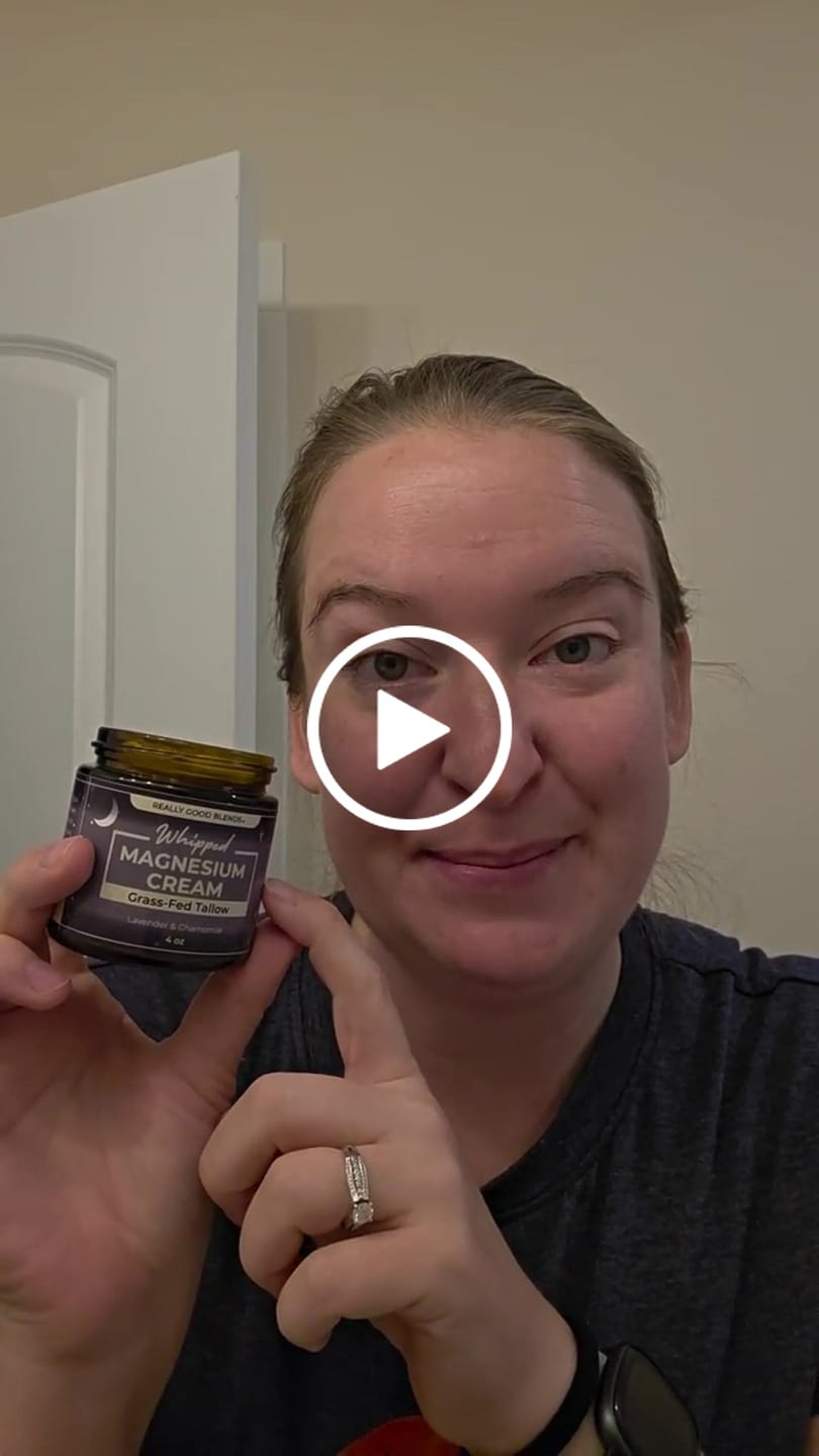 Customer video review of Magnesium Cream (Lavender & Chamomile) - 4 oz