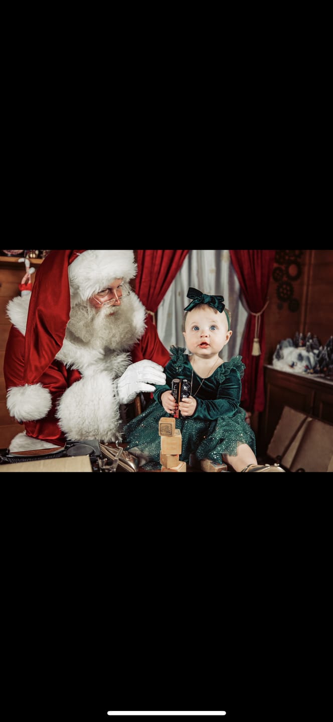 Customer photo review of Velour Ballerina Dress - Mistletoe (FINAL SALE)