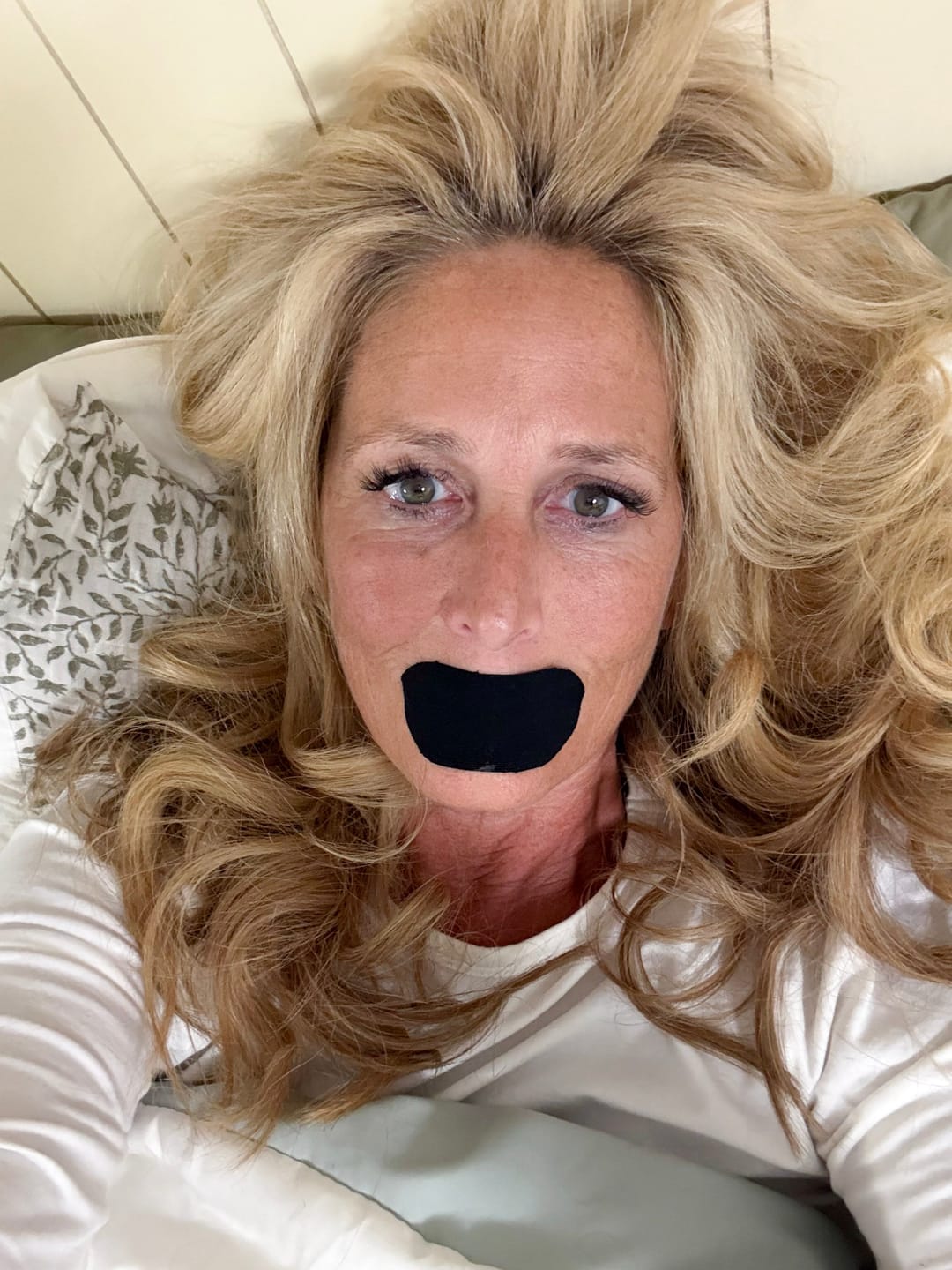 Customer photo review of Unlock Deeper Sleep. JustSlumber Mouth Tape.