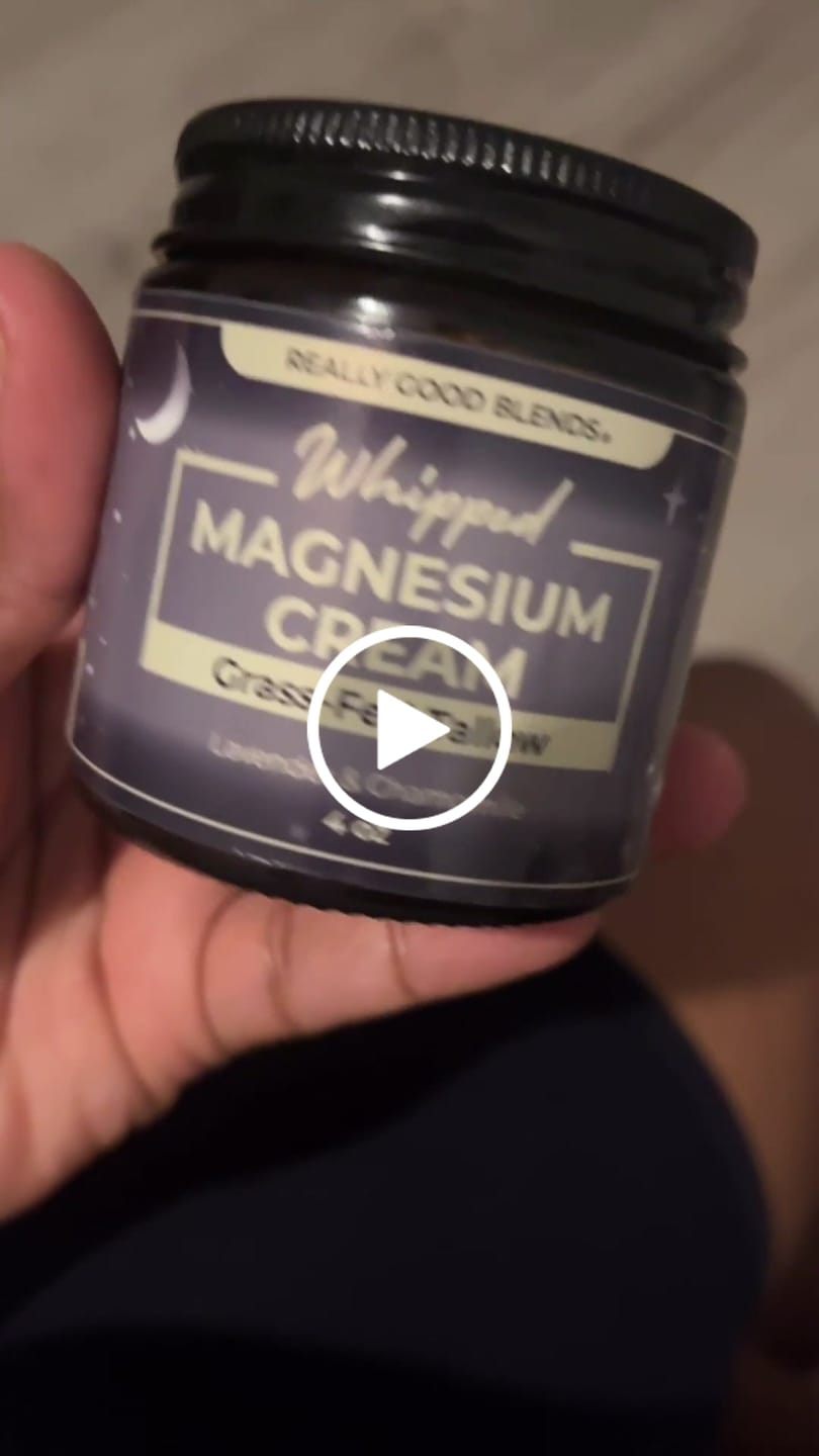Customer video review of Magnesium Cream (Lavender & Chamomile) - 4 oz