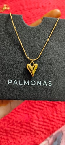 Customer photo review of Heart Ball Chain Pendant