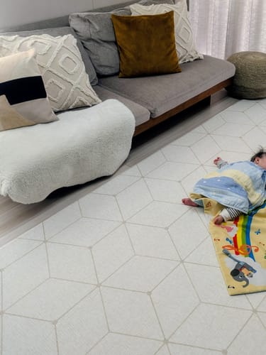 Customer photo review of 【デザインリニューアル売り切り特価】 PARKLON やわらかクッションマット アウトレット-Natural fabric beige-