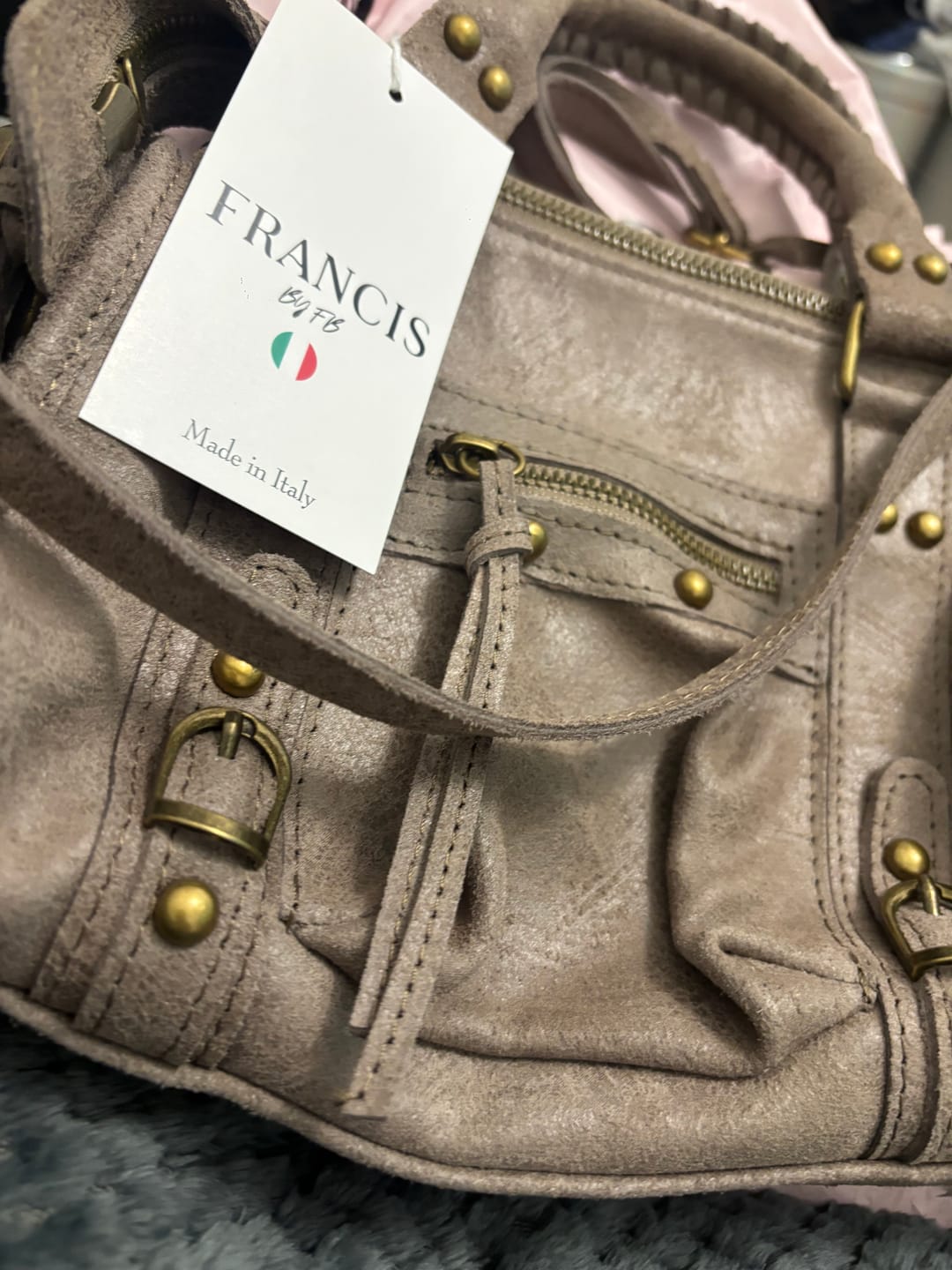 Customer photo review of Mini it girl bag taupe