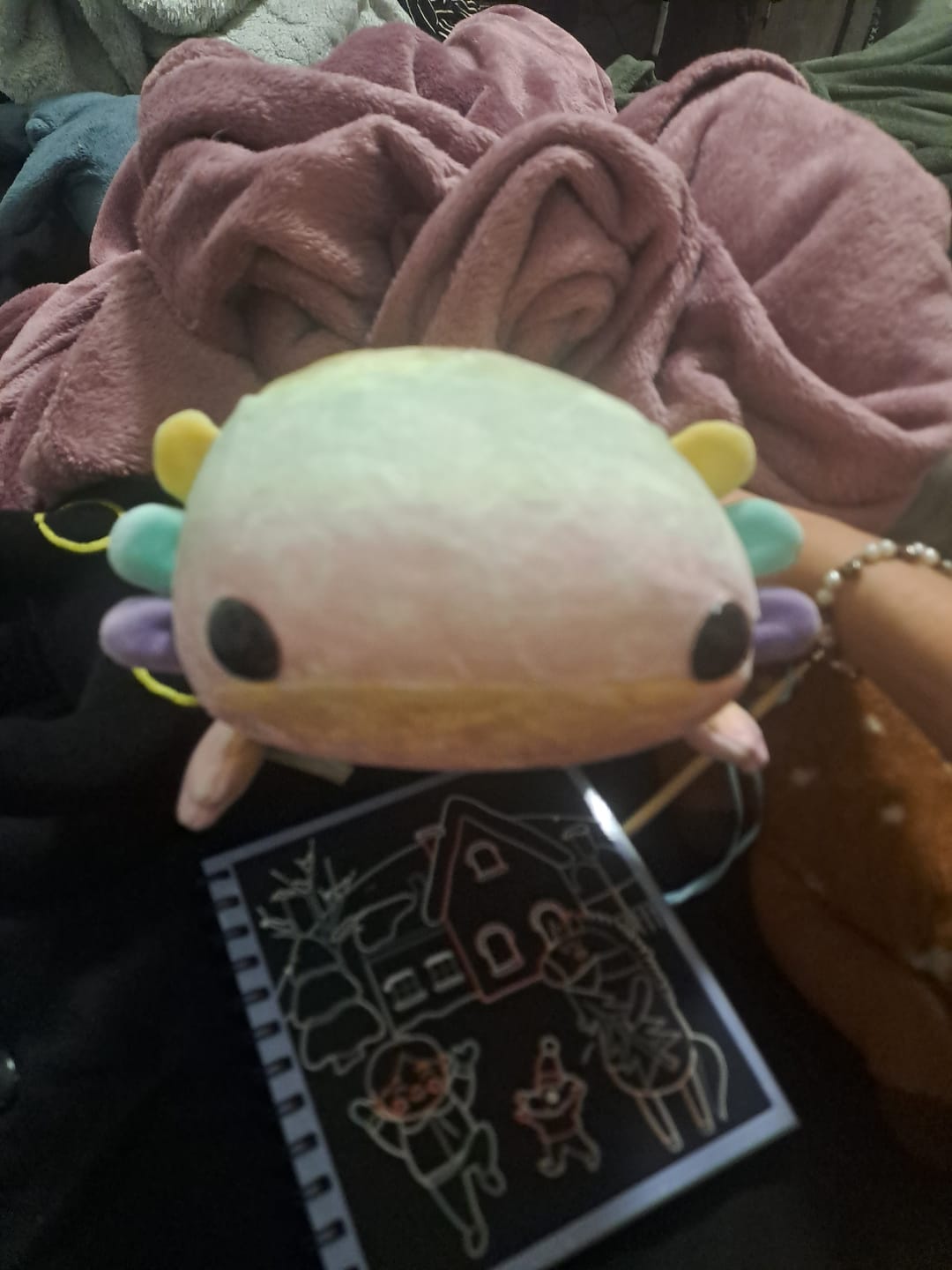 Customer photo review of Axolotl Plushie - Iridescent / 14" / 37 cm