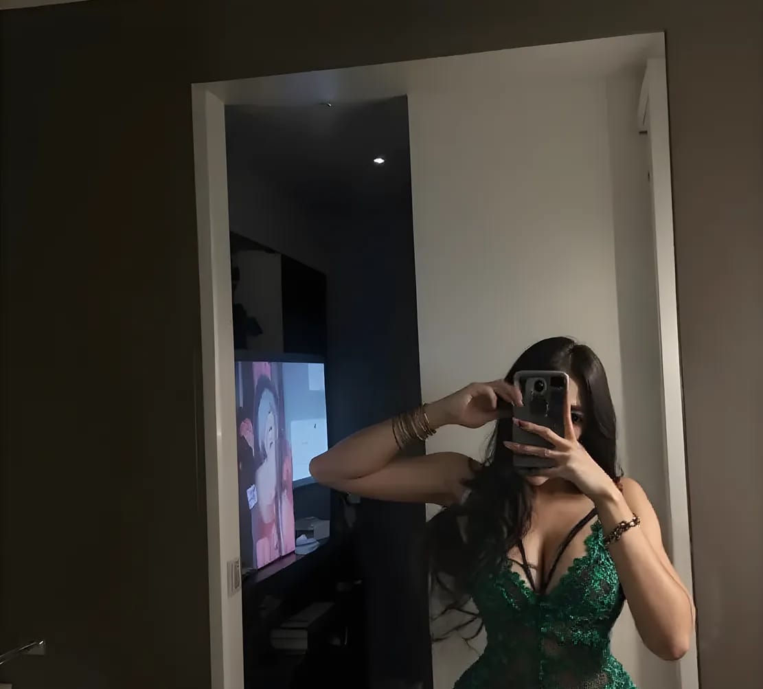 Customer photo review of Intrigue Open-Back Lace Crotchless Bodysuit