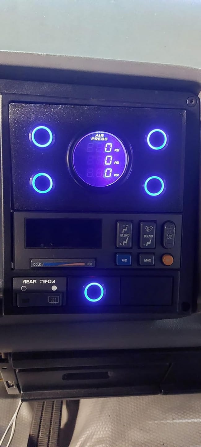 Customer photo review of 19mm Latching Push Button Switch LED Stainless Steel