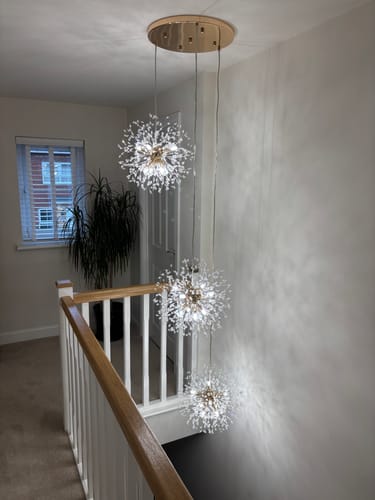 Customer photo review of 24/40-Light Modern Large Sputnik Firework Chandelier