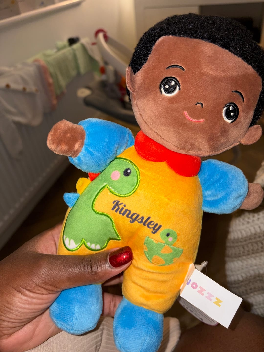 Customer photo review of Personalized Plush Baby Doll