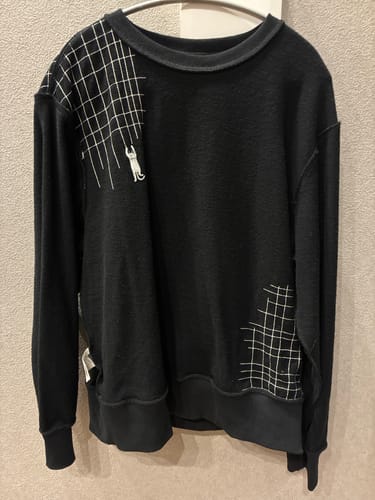 忠義 review of 【予約】「ひっかきにゃんこ」刺し子刺繍入りプルオーバースウェット image 1 out of 1