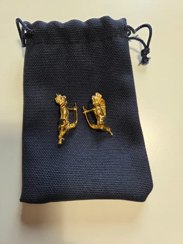 Customer photo review of Angel and Devil Whispering Earrings