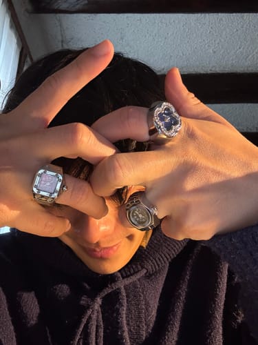 Customer photo review of SANTOS RING | SILVER RED