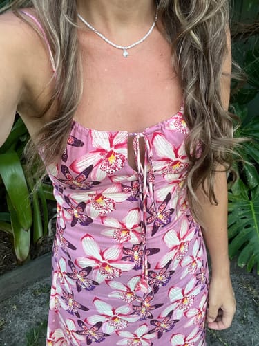Customer photo review of Jaden Mini Dress 2.0 - Bloom