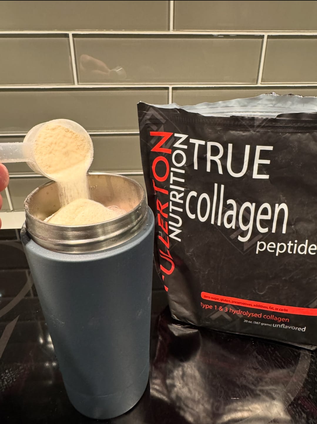 Customer photo review of True Collagen Protein