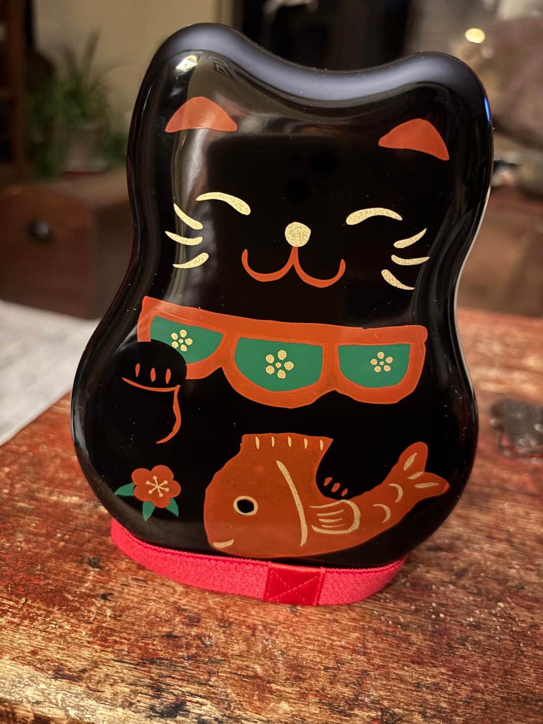 Customer photo review of Maruko Cat Two Tier Bento Box | Black