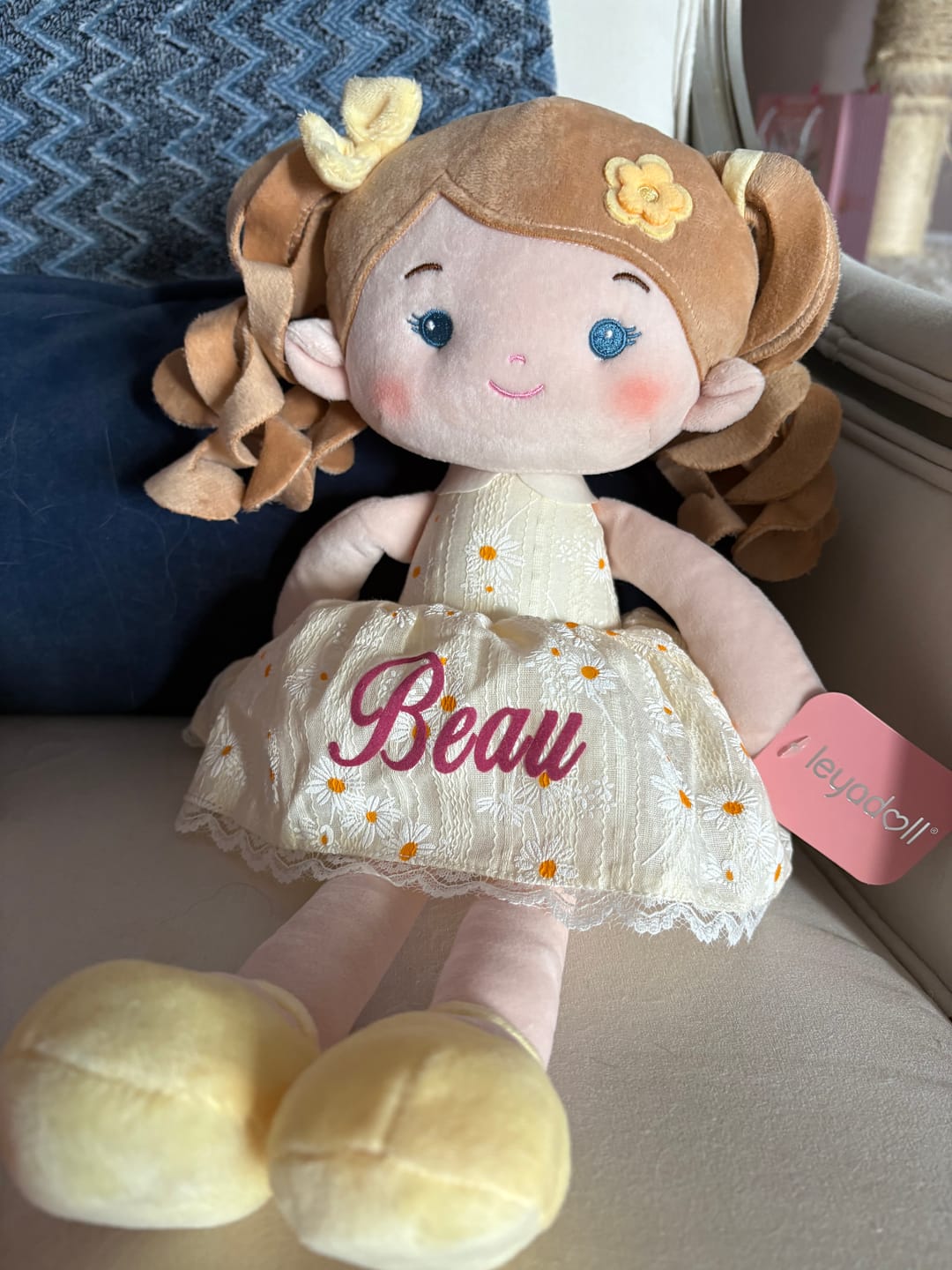Customer photo review of Personalized Daisy Girl - Yellow