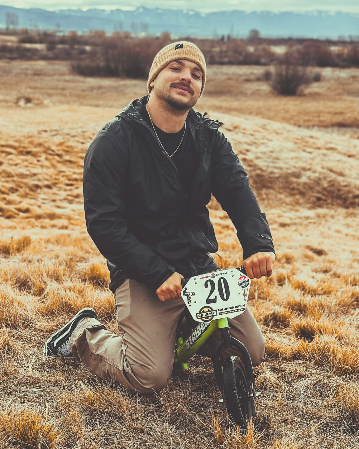 Customer photo review of Beanie // British Khaki