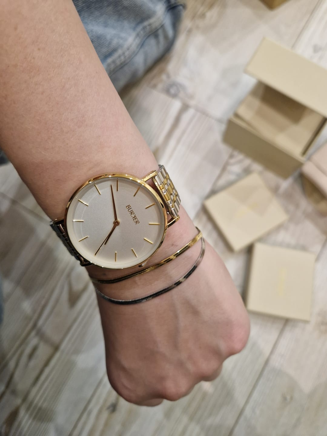 Customer photo review of Lily Gold/Silver Bracelet