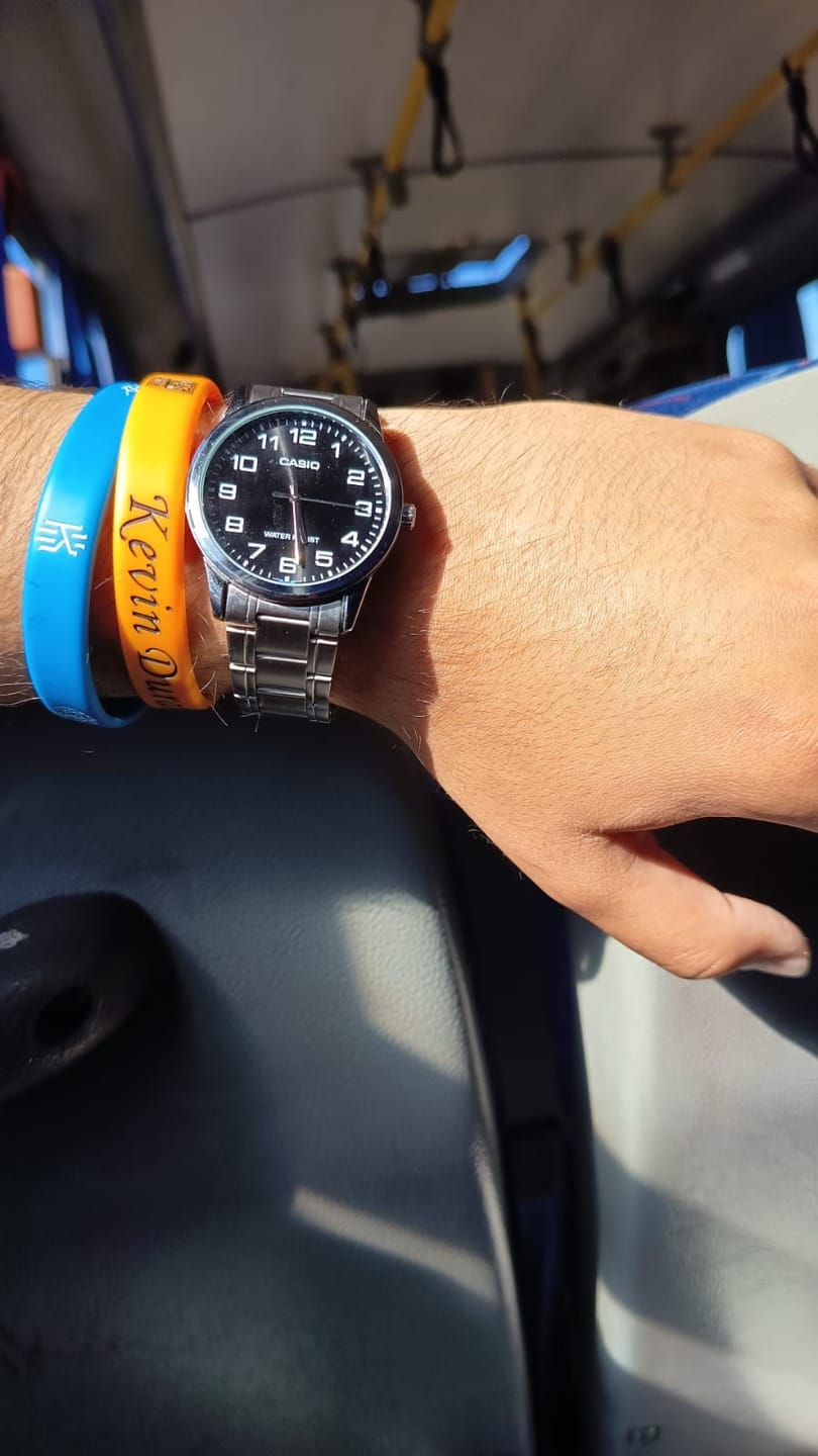 Customer photo review of Reloj Casio Análogo MTP-V001D-1B Negro Correa de Acero