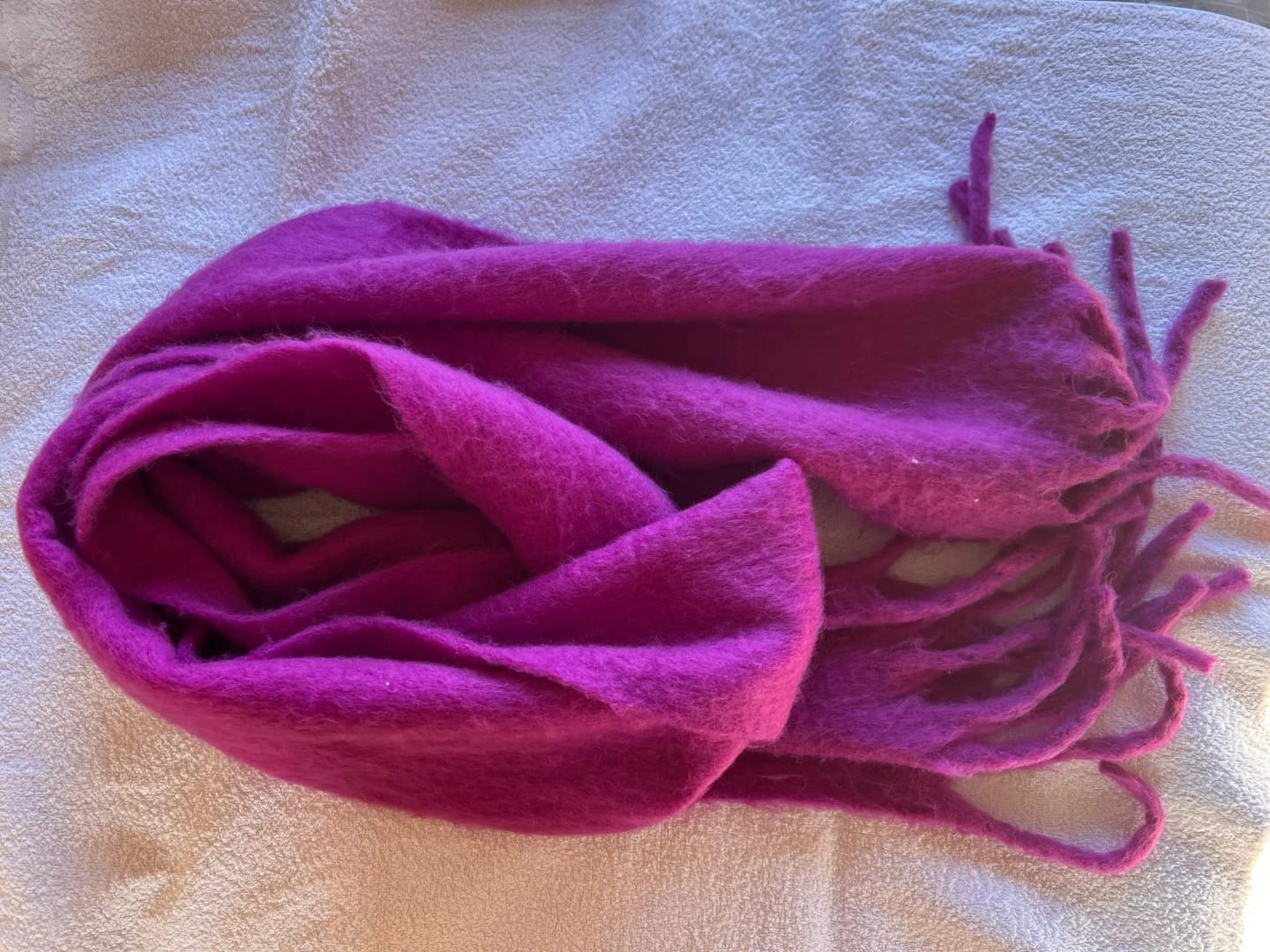 Customer photo review of Tanya Tasseled Winter Scarf
