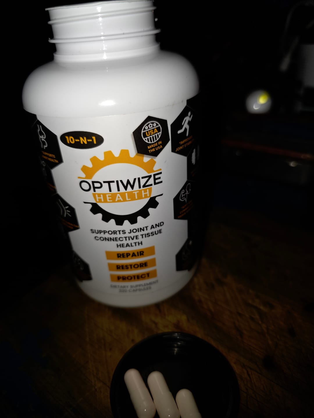 Customer photo review of OptiWize Collagen +Plus Human Supplement for Joint Health