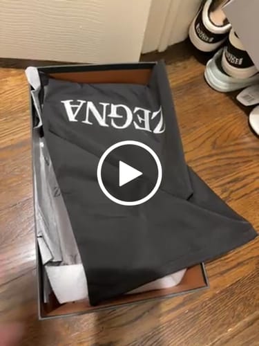 Customer video review of Zegna Triple Stitch Ivory Leather sneakers