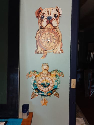 David R. review of Sea Turtle 3D Wooden Puzzle Clock, DIY Craft Kit image 1 out of 1