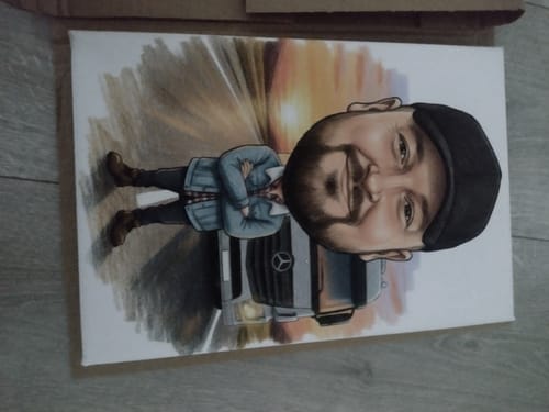 Kasia M. review of Kierowca ciężarówki – Karykatura ze zdjęcia image 1 out of 1