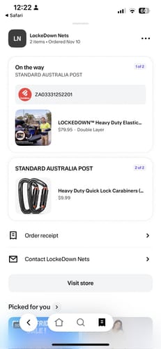 Kim K. review of LOCKEDOWN™ Heavy Duty Elastic Cargo Net image 1 out of 3