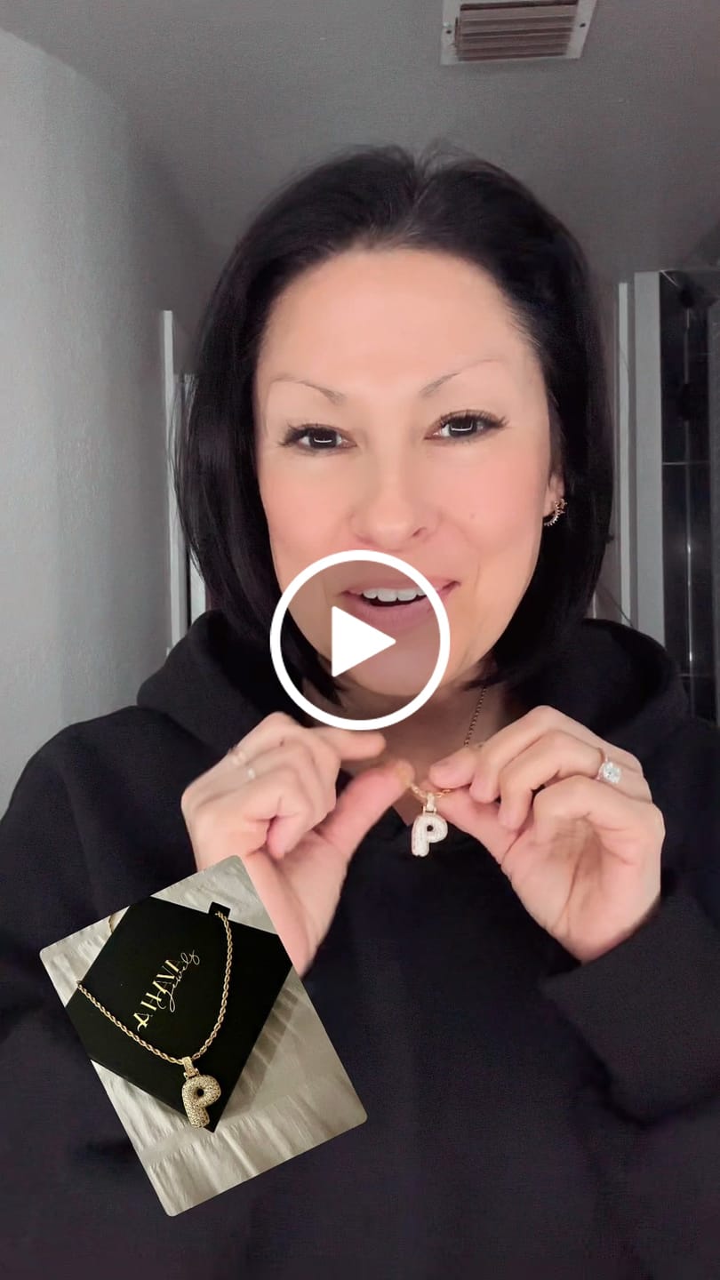 Customer video review of Bubble Initial Necklace - Rope Chain