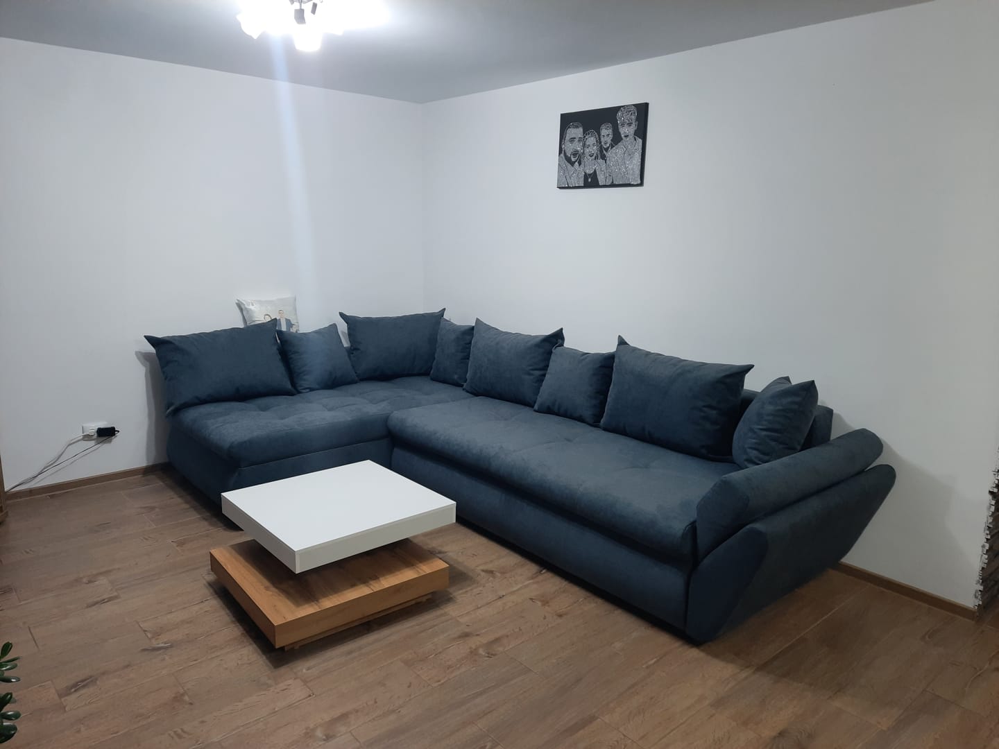 Customer photo review of Colțar extensibil dumonde cu ladă de depozitare si sezut confortabil din spuma HR, Loana XL Enjoy Antracit 335x185 cm