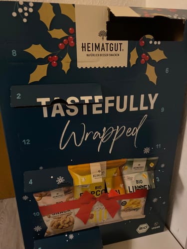 Kundenbewertung mit Foto zu Heimatgut Bio Snack Adventskalender
