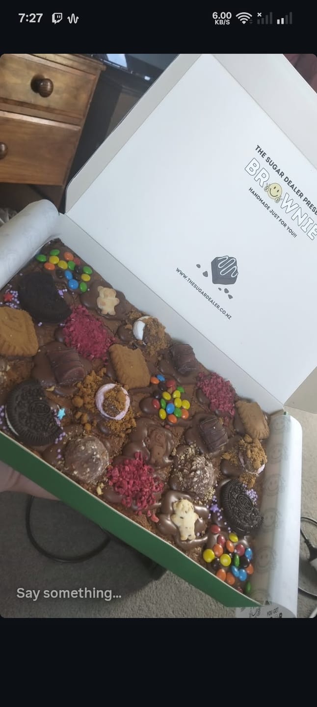 Customer photo review of Mega mixed assortment chocolate brownie