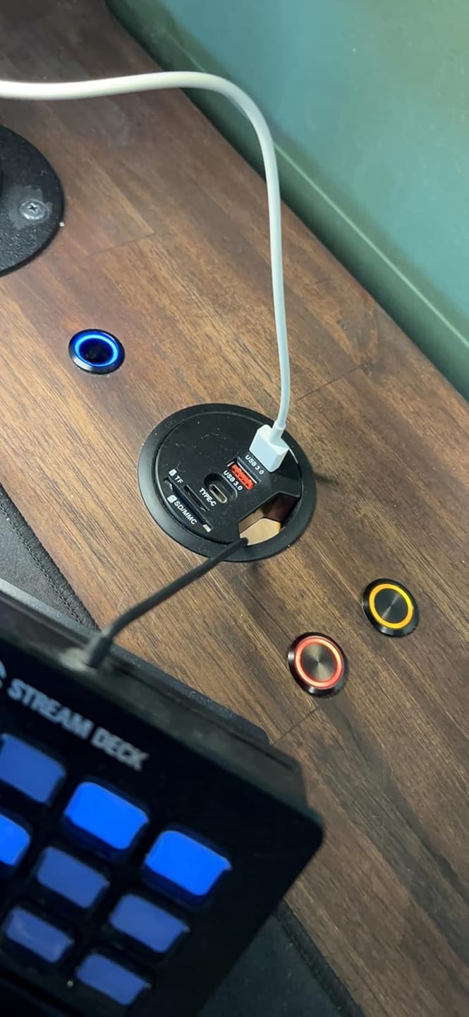 Customer photo review of 19mm Latching Push Button Switch LED Stainless Steel