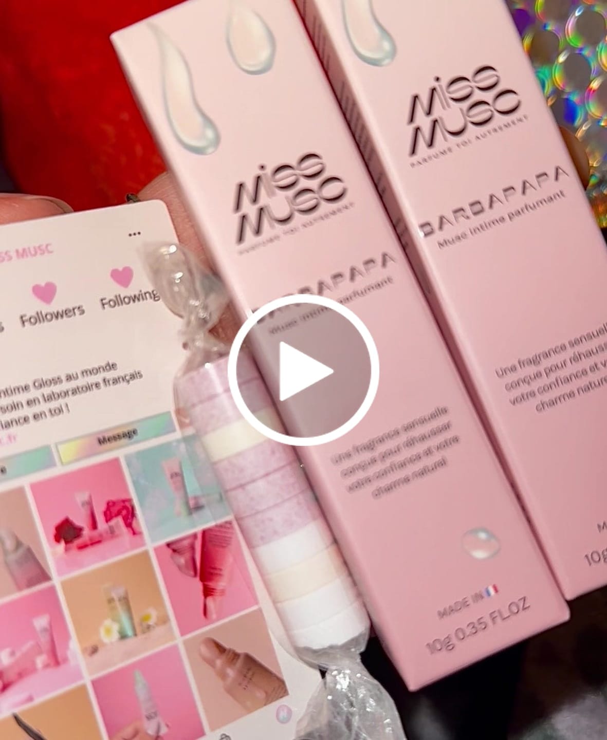 Customer video review of Musc Tahara intime Barbe à Papa - Miss Musc