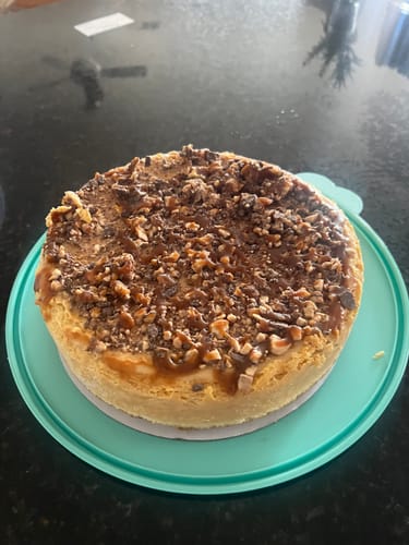 Customer photo review of Salted Caramel Cheesecake