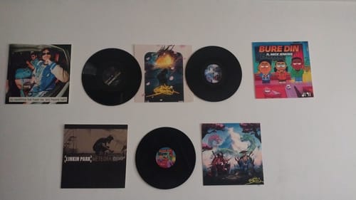 Customer photo review of CUSTOM VINYL RECORDS - WALL DECOR