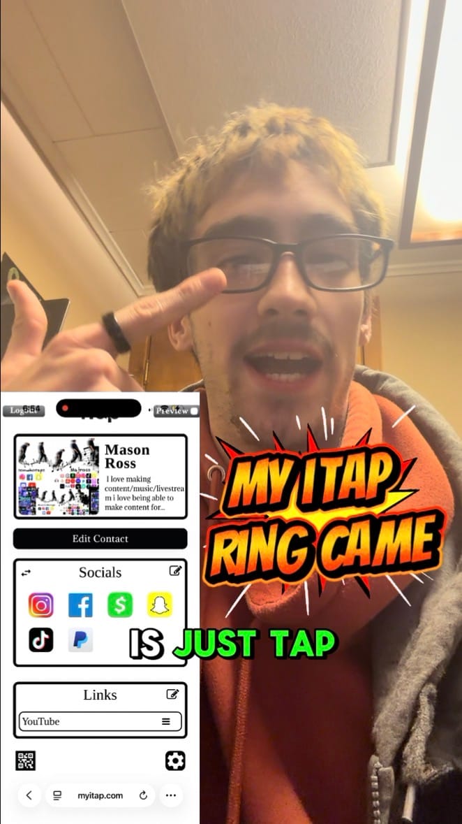 Customer photo review of iTap Ring