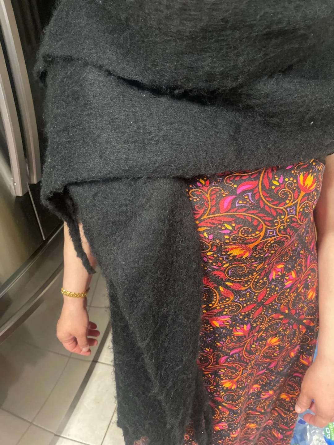 Customer photo review of Tanya Tasseled Winter Scarf
