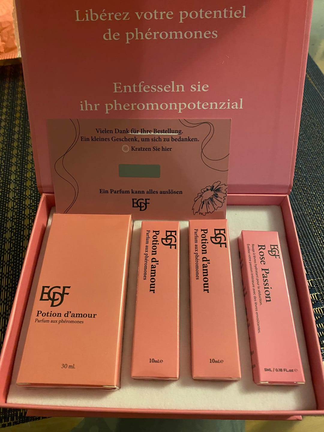 Customer photo review of Coffret aux phéromones